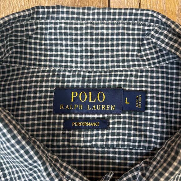Polo Ralph Lauren Mens Button Shirt Performance Nylon Large Long Sleeve - Picture 5 of 8